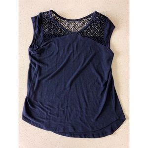 Navy blue work shirt